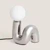 Tischlampe Keramik Arlo S Silber Produktbild-Vorschau 3