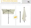 Outsunny Sonnenschirm Gartenschirm Strandschirm Produktbild-Vorschau 5