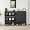 80x24cm Schuhschrank mit Nutfront höhenverstellbar Produktbild-Vorschau 2