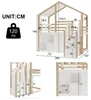 Flieks Etagenbett 90x200cm mit Schließfächer, Kinderbett Produktbild-Vorschau 7