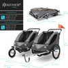 KESSER® Kinderanhänger Fahrradanhänger 360° Drehbar mit Produktbild-Vorschau 7