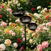 Vogelbad met Drie Niveaus van Rustiek Metaal Productafbeelding-voorbeeld 3