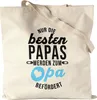 Nur Die Besten Papas Werden Zum Opa Befördert Jutebeutel Produktbild-Vorschau 1