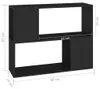 vidaXL TV skříňka černá 80x24x63 cm Dřevěný materiál Náhled obrázku produktu 7