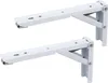 Two white folding shelf brackets are shown against a white background. Produktbild-Vorschau