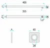 Rea Vierkante Douchearm Js-9022 40cm Chrome Productafbeelding-voorbeeld 7