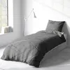 Bettwäsche 155x200 cm Baumwolle Grau Weiß Streifen Produktbild-Vorschau 4