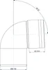 POLOPLAST POLO-KAL XS, Bogen, DN 110, 87, 1 Stk. Produktbild-Vorschau 2