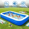 Aufblasbarer Familienpool - Gartenpool 262 cm - Dickes Produktbild-Vorschau 3