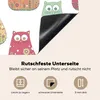 KitchenYeah© Herdabdeckplatte Mädchen - Katze - Blumen - Produktbild-Vorschau 5