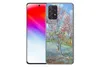 A smartphone with a case featuring a painting of a tree. Produktbild-Vorschau