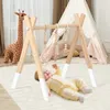 COSTWAY Arche de jeu en bois pour bébé, Trapèze de jeu Voir les images du produit 2