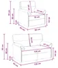 vidaXL Sofa Set 2 stk. Dunkelgrau Stoff Produktbild-Vorschau 8