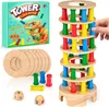 Montessori Brettspiel aus Holz, 48 Stück Bunte Holzsäule Produktbild-Vorschau 1