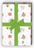 Lustiges Geburtstags Geschenkpapier mit Party Vögeln, weiß Produktbild-Vorschau 1