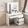 Make-Up Toaletní Stolek S Led Zrcadlem Moderní Loft 90 Cm Náhled obrázku produktu 4