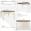 Collage of images showing different configurations of a gazebo with netting. Náhled obrázku produktu