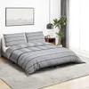 vidaXL Bettwäsche-Set Grau 260x220 cm Baumwolle Produktbild-Vorschau 2