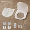 WC-Sitz D Form 46 x 36 cm Weiß Duroplast Toilettendeckel Produktbild-Vorschau 10