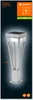 A product image of an outdoor solar light with a motion detector, presented against a dark, gradient background with subtle lighting effects. Produktbild-Vorschau