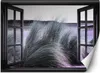 Vlies fototapete Fensterblick Natur Botanik 250x175 cm Produktbild-Vorschau 1