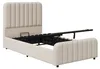 Letto imbottito idraulico Flieks, 90x200 cm, con spazio Anteprima dell’immagine prodotto 5