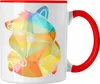 Trendation - Hamster Tasse Polygon Geometrisch Grafik Produktbild-Vorschau 1