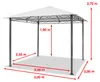 Gartenpavillon 3x3 m wasserdicht Premium Pavillon mit 4 Produktbild-Vorschau 3