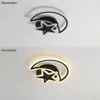 Lampada da soffitto a led Lampada da soffitto nera Moderna Anteprima dell’immagine prodotto 3