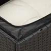 vidaXL 14-tlg. Garten-Sofagarnitur mit Kissen Schwarz Poly Produktbild-Vorschau 7