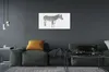 Glasbilder 100x50 Wandkunst painted Zebra Produktbild-Vorschau 4