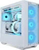 A white computer case with blue LED lighting. Anteprima dell’immagine prodotto
