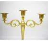 Metall-Kerzenhalter, 3-armig, Gold, 26,5x27 cm Podgląd zdjęcia produktu