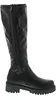 A black knee-high boot shown from the side. Voir les images du produit