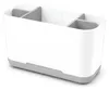 WELLHAUS Portaspazzolini da denti, bianco e grigio, con 5 Anteprima dell’immagine prodotto 4