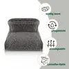 Fußwärmer Lammfloroptik flauschig (Grau) Fußsack Produktbild-Vorschau 3