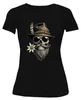 Dames T-shirt, zwart, maat M, met motieven: doodskop, Productafbeelding-voorbeeld 2