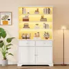 MODFU Multifunktionsvitrine Standvitrine mit 2 Schranktüren Produktbild-Vorschau 2