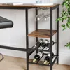 VASAGLE Bartisch mit Halterungen für Weingläser und Produktbild-Vorschau 4