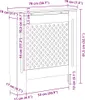 vidaXL Panele grzejnikowe MDF białe 78 cm Podgląd zdjęcia produktu 8