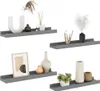 vidaXL Wandregale 4 Stk. Grau 40x9x3 cm Produktbild-Vorschau 4