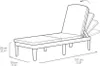 Allibert sunlounger Liege Jaipur  inkl. Auflage, Farbe Produktbild-Vorschau 7