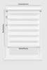 FURNIFY® Doppelrollo 30 x 130 cm Fensterrollo Tag-Nacht Produktbild-Vorschau 3