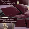 Teddy Plüsch Bettwäsche 135x200 cm Warme Winter Uni Wende Produktbild-Vorschau 5