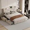 Łóżko tapicerowane ProximaX 160x200 cm z USB i gniazdkami, Podgląd zdjęcia produktu 10