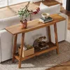 Tavolino da ingresso in legno massello, largo 105 cm, Anteprima dell’immagine prodotto 5