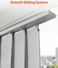 Tende a pannello VEVOR, binario estensibile da 116 cm a 218 Anteprima dell’immagine prodotto 5