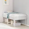 vidaXL Massivholzbett ohne Matratze Weiß 90x190 cm Produktbild-Vorschau 2