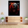 Bär Splash Pop Art Leinwandbild Wandbild abstrakt Produktbild-Vorschau 3