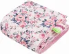 Roses & Smokey Pink Soft Velvet Neugeborene Decke 55x75cm Produktbild-Vorschau 1